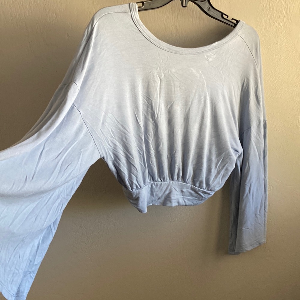 Lulus crop top baby blue